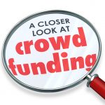 Crowd Funding Closer Look Magnifying Glass Words