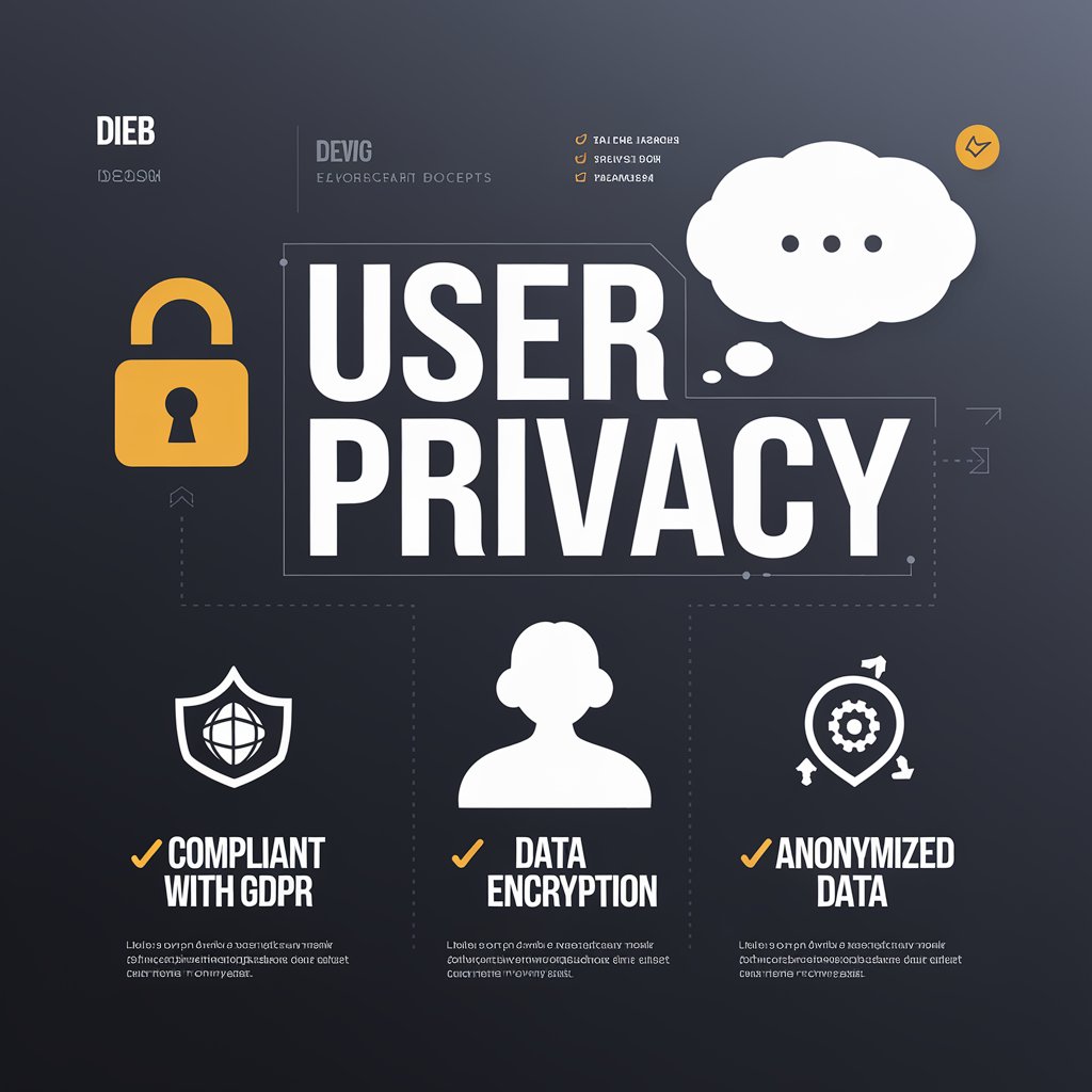 A web design concept with a user privacy focus