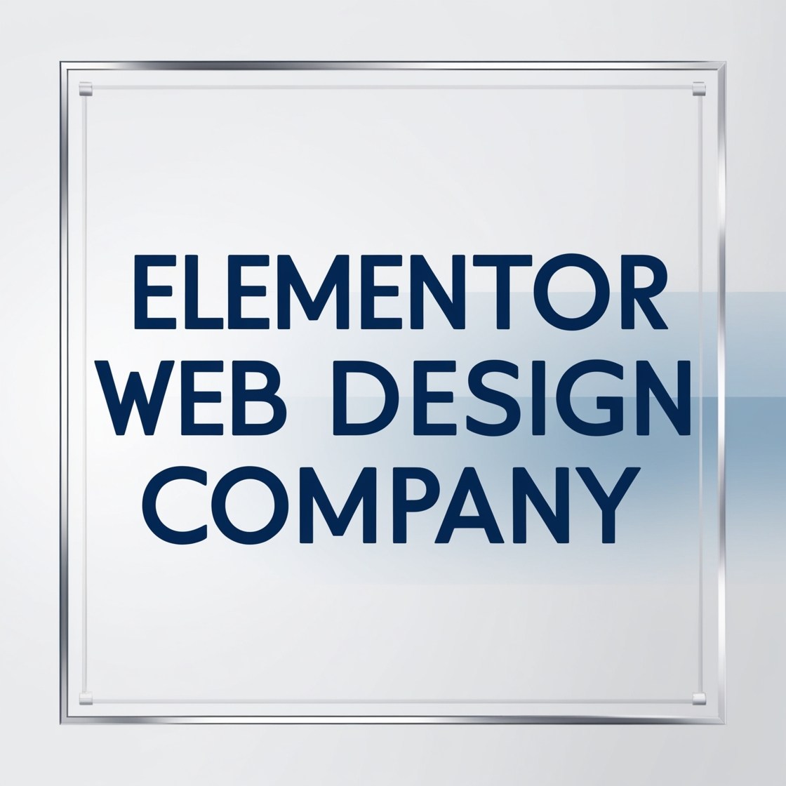 minimalist illustration featuring the bold, sans-serif text 'Elementor Web Design Company'